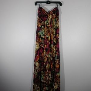 Studio  Y multicolor Maxi dress  Sz XS  slvless